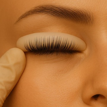 Wimpernlifting mit Farbe